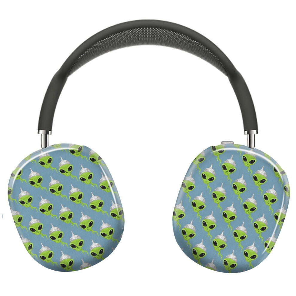 (Alien Wearing Tin Foil Hat_4213) Protective Cover For Airpods Max Headphones Aesthetic Print Snap On Cases 8841579030935