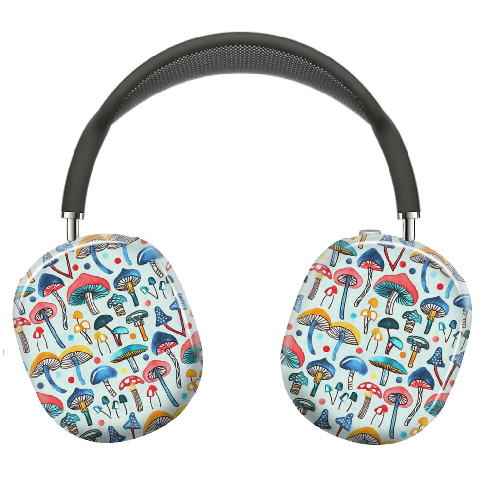 (Alice's Mushrooms _10825) Protective Cover For Airpods Max Headphones Aesthetic Print Snap On Cases 8841579030980