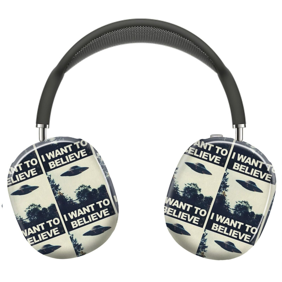 (I Want To Believe_23223) Protective Cover For Airpods Max Headphones Aesthetic Print Snap On Cases 8841579069522