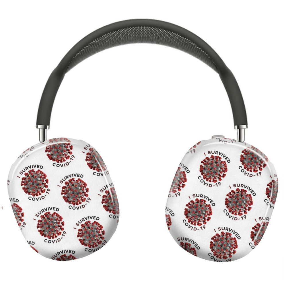 (I Survived Covid-19 _11590) Protective Cover For Airpods Max Headphones Aesthetic Print Snap On Cases 8841579069584