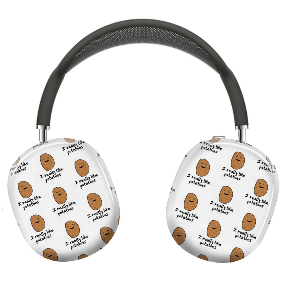 (I Really Like Potatoes - Funny Potato Gift_4683) Protective Cover For Airpods Max Headphones Aesthetic Print Snap On Cases 8841579069645