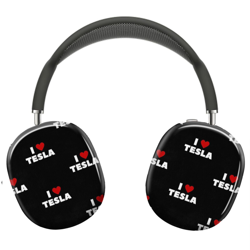 (I Love Tesla_9435) Protective Cover For Airpods Max Headphones Aesthetic Print Snap On Cases 8841579069737