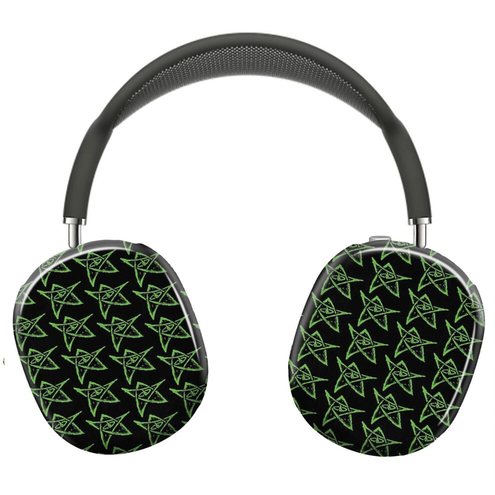 (Call Of Cthulhu, Elder Sign - Green_4178) Protective Cover For Airpods Max Headphones Aesthetic Print Snap On Cases 8841579039631