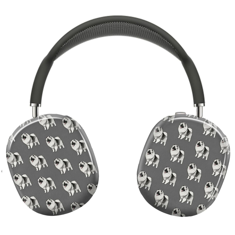 (Keeshond Cartoon Dog_14224) Protective Cover For Airpods Max Headphones Aesthetic Print Snap On Cases 8841579084914