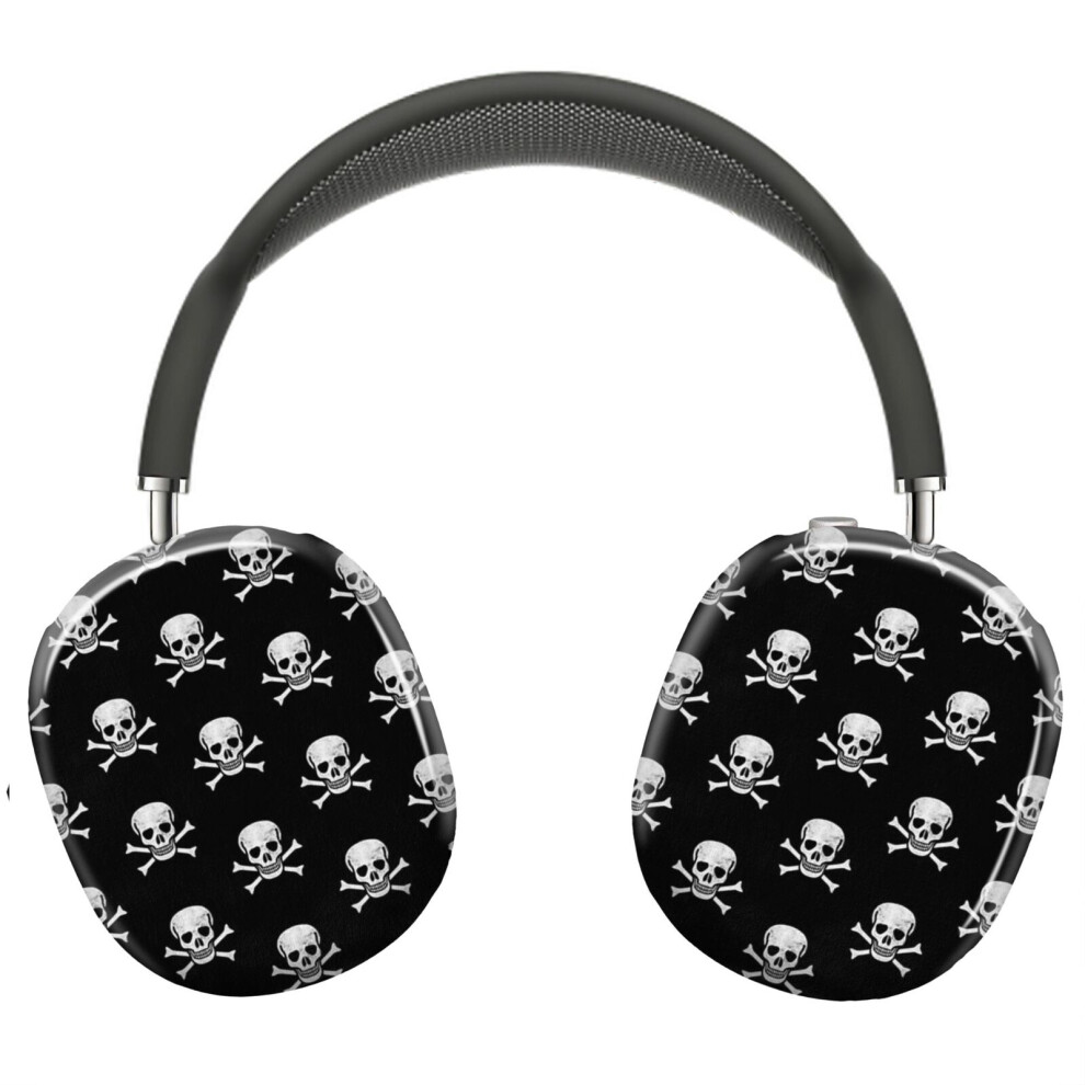 (Pirate Flag Skull Bones Jolly Roger Graphic_10164) Protective Cover For Airpods Max Headphones Aesthetic Print Snap On Cases 8841579085065
