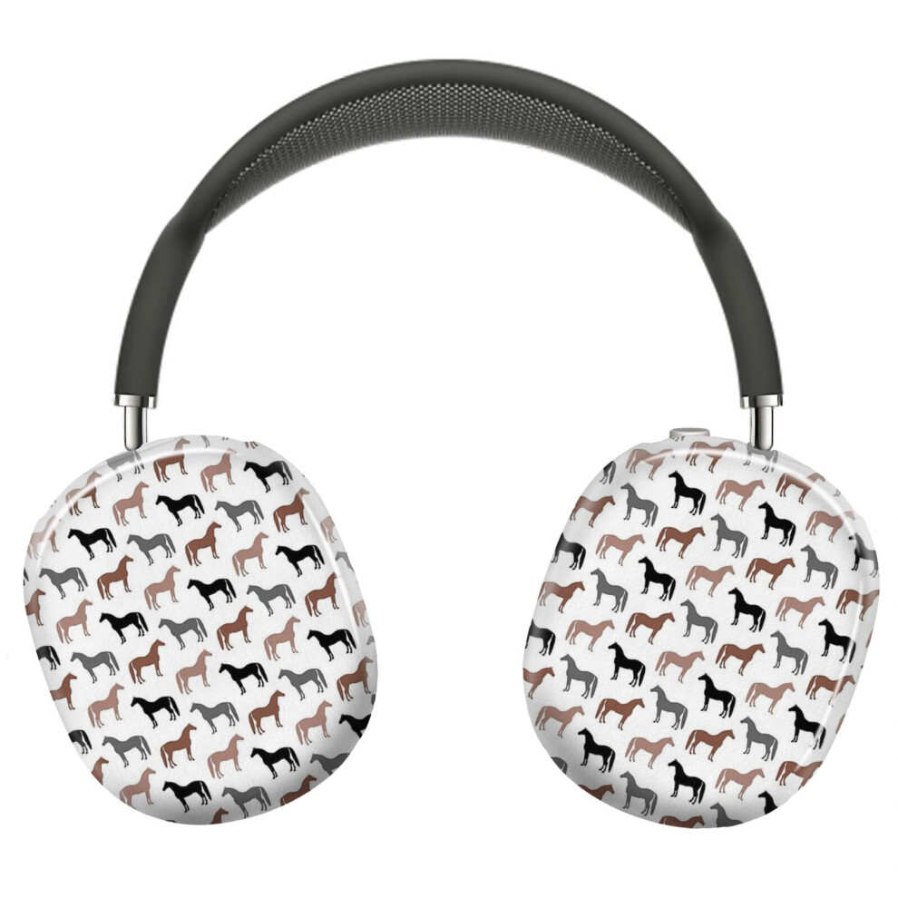 (Horse Pattern_10032) Protective Cover For Airpods Max Headphones Aesthetic Print Snap On Cases 8841579071273