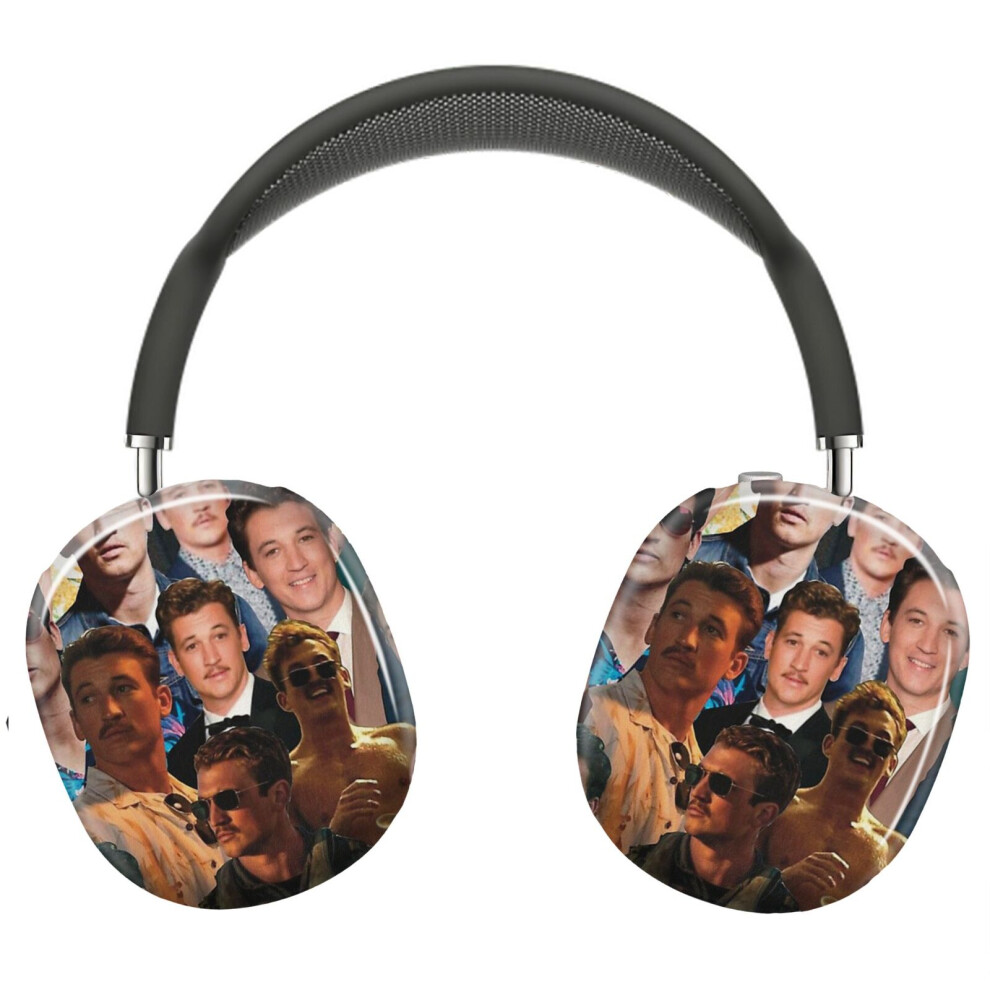 (Miles Teller Photo Collage_8433) Protective Cover For Airpods Max Headphones Aesthetic Print Snap On Cases 8841579076025