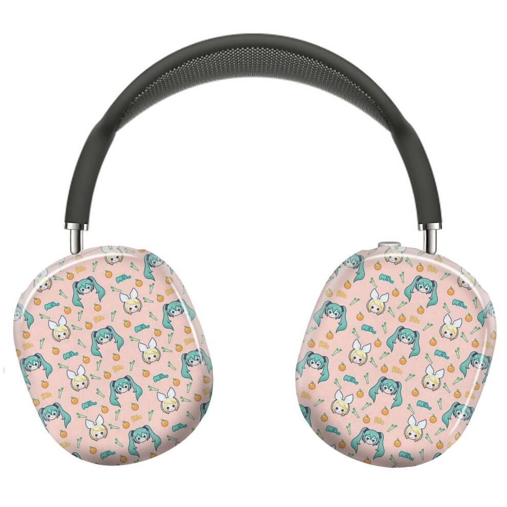 (Miku And Rin Chibis_10046) Protective Cover For Airpods Max Headphones Aesthetic Print Snap On Cases 8841579076087