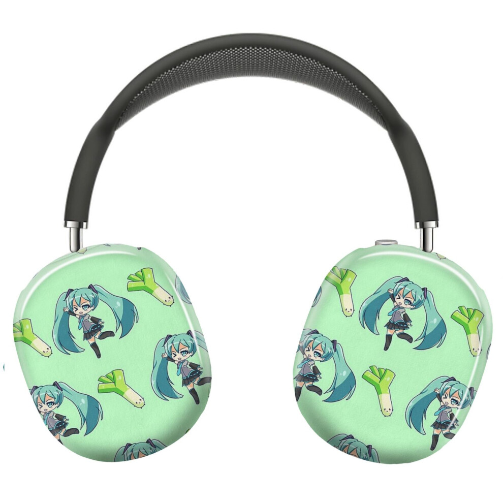 (Miku Leek_5707) Protective Cover For Airpods Max Headphones Aesthetic Print Snap On Cases 8841579076070