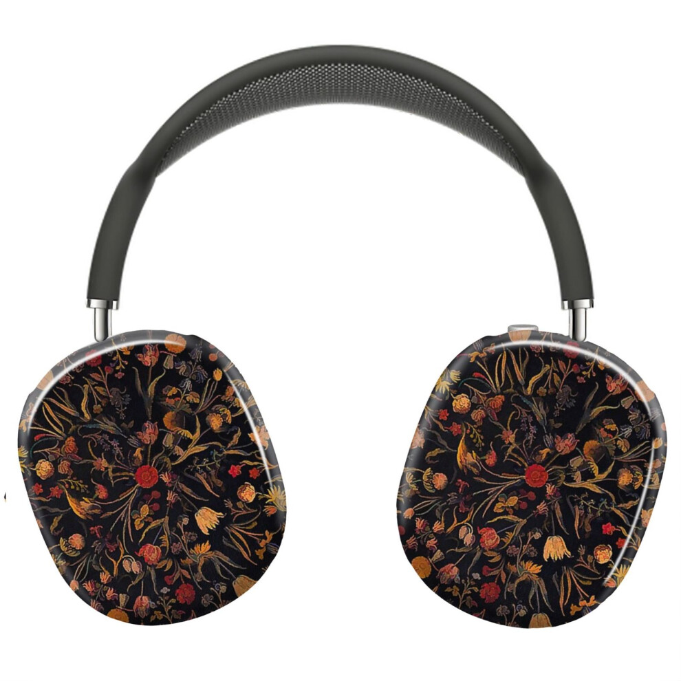 (Midnight Floral_8769) Protective Cover For Airpods Max Headphones Aesthetic Print Snap On Cases 8841579076339