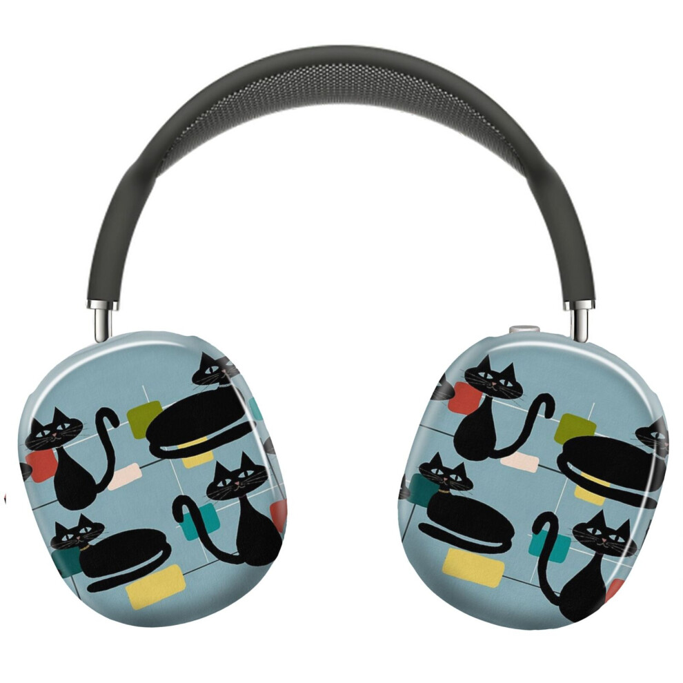(Midcentury Cat_8169) Protective Cover For Airpods Max Headphones Aesthetic Print Snap On Cases 8841579076407