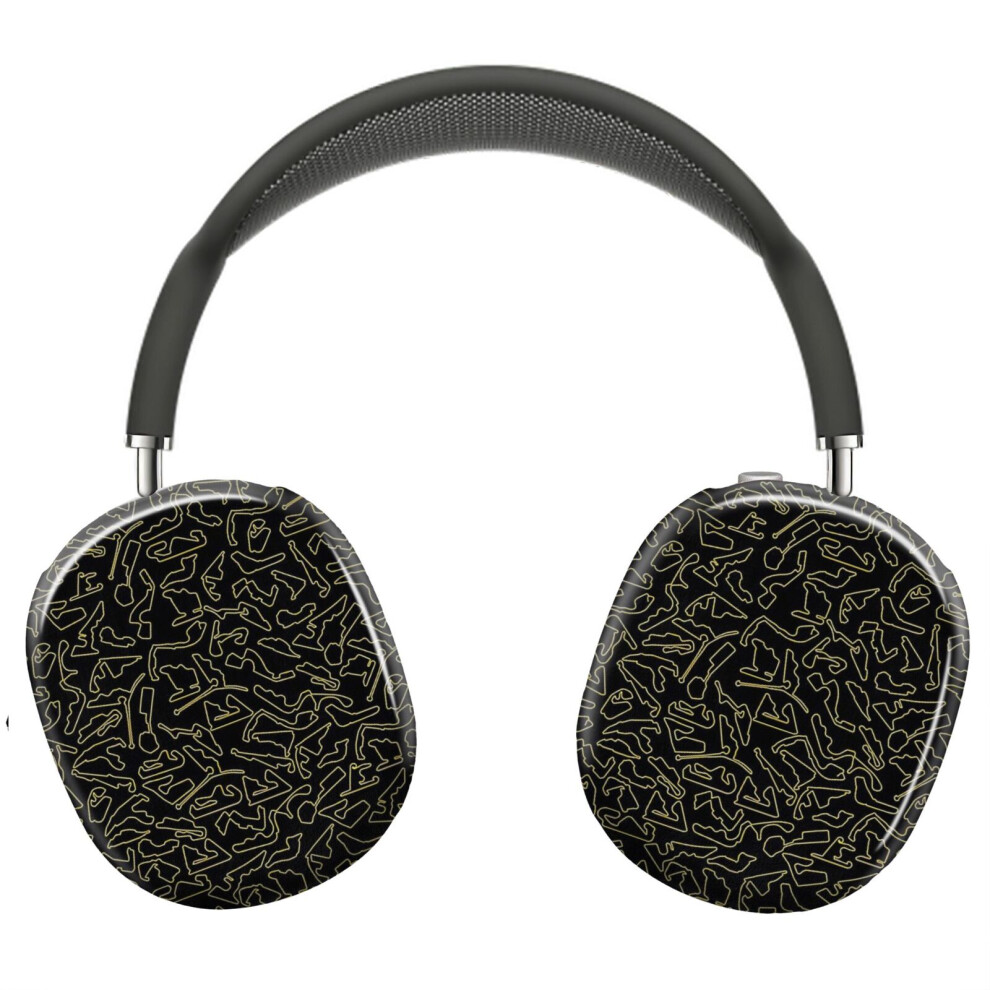 (Dr 3 - Circuits Pattern_5053) Protective Cover For Airpods Max Headphones Aesthetic Print Snap On Cases 8841579046202