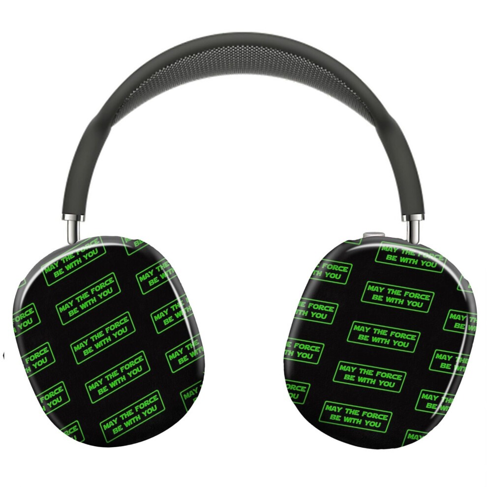 (May The Force Be With You ( Version)_9144) Protective Cover For Airpods Max Headphones Aesthetic Print Snap On Cases Green 8841579077923
