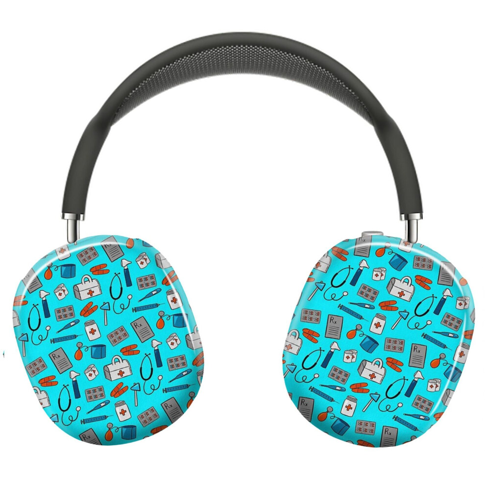 (Medical Equipment Pattern_9682) Protective Cover For Airpods Max Headphones Aesthetic Print Snap On Cases 8841579077503