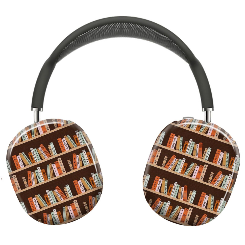 (Bookshelf_4573) Protective Cover For Airpods Max Headphones Aesthetic Print Snap On Cases 8841579042105
