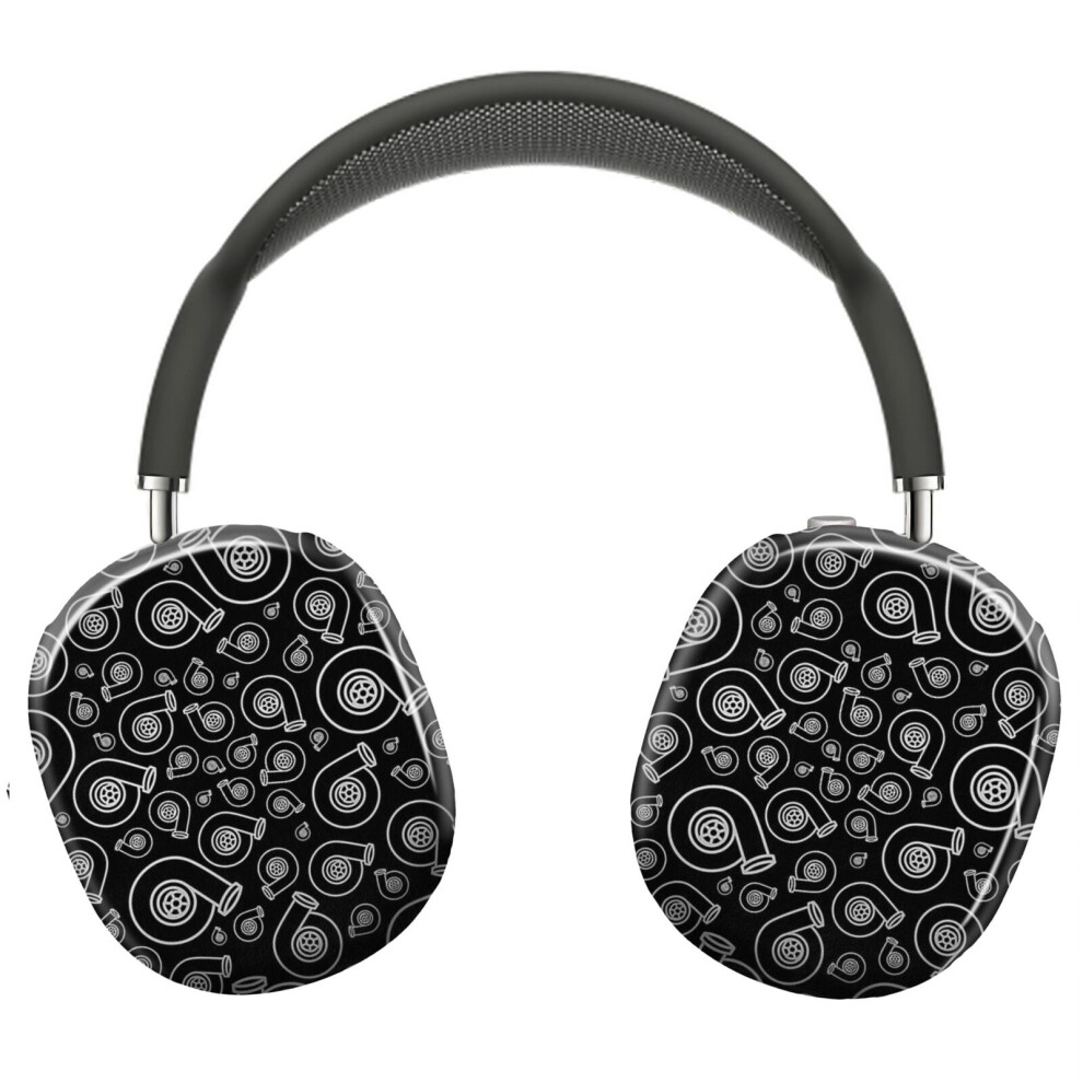 (Boost Pattern - Silver_8644) Protective Cover For Airpods Max Headphones Aesthetic Print Snap On Cases 8841579042013