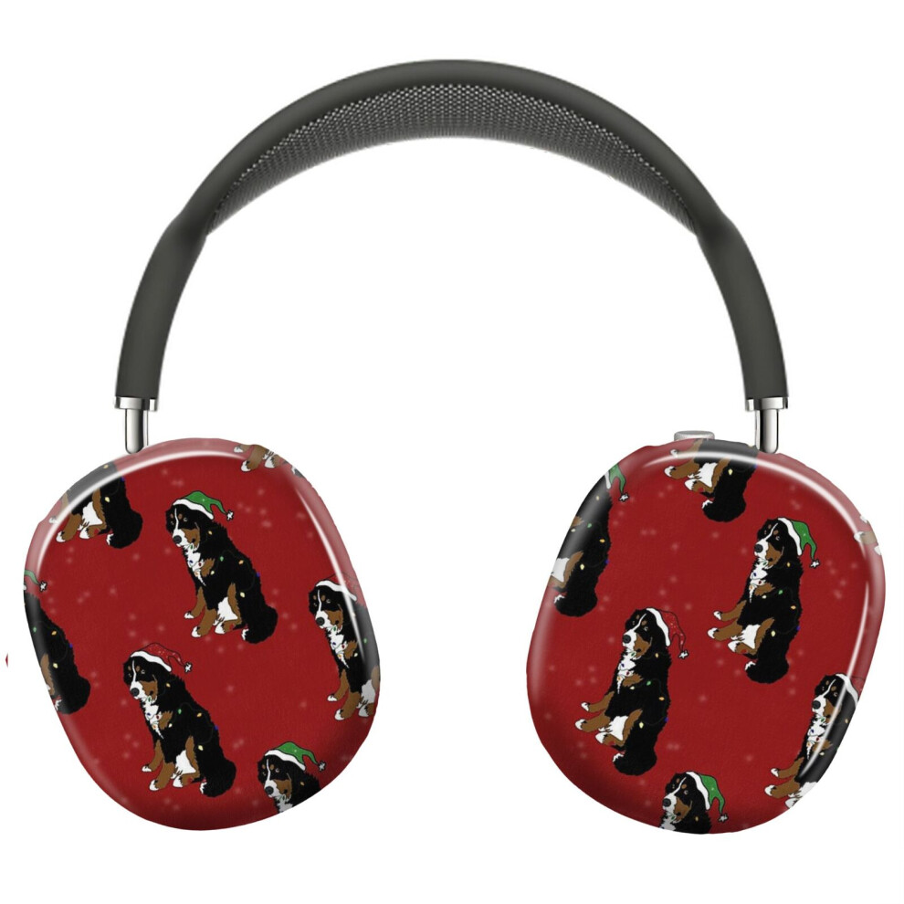 (Holiday Bernese Mountain Dog -Red_7271) Protective Cover For Airpods Max Headphones Aesthetic Print Snap On Cases 8841579072034