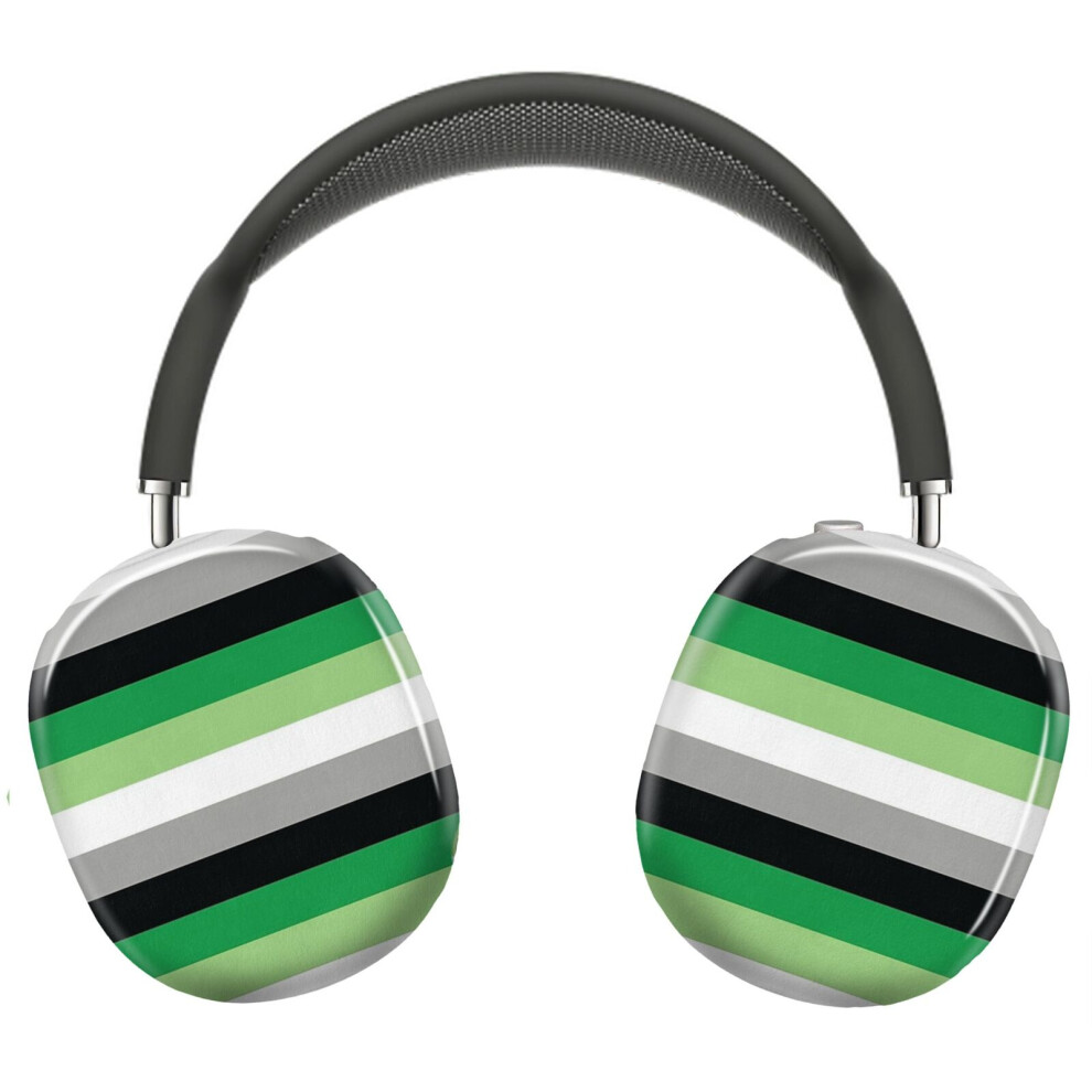 (Aromantic Pride Flag_8551) Protective Cover For Airpods Max Headphones Aesthetic Print Snap On Cases 8841579029052