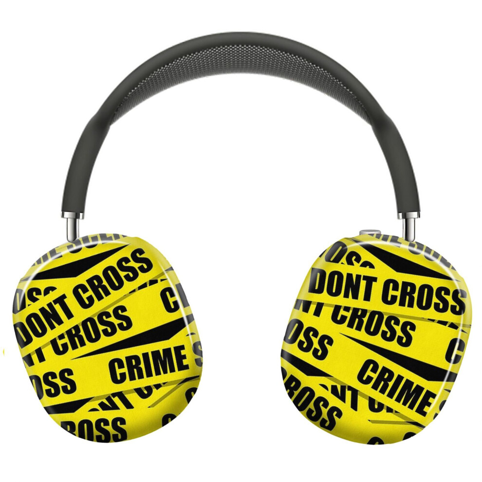 (Dont Cross Crime Scene Tape_4942) Protective Cover For Airpods Max Headphones Aesthetic Print Snap On Cases 8841579046509