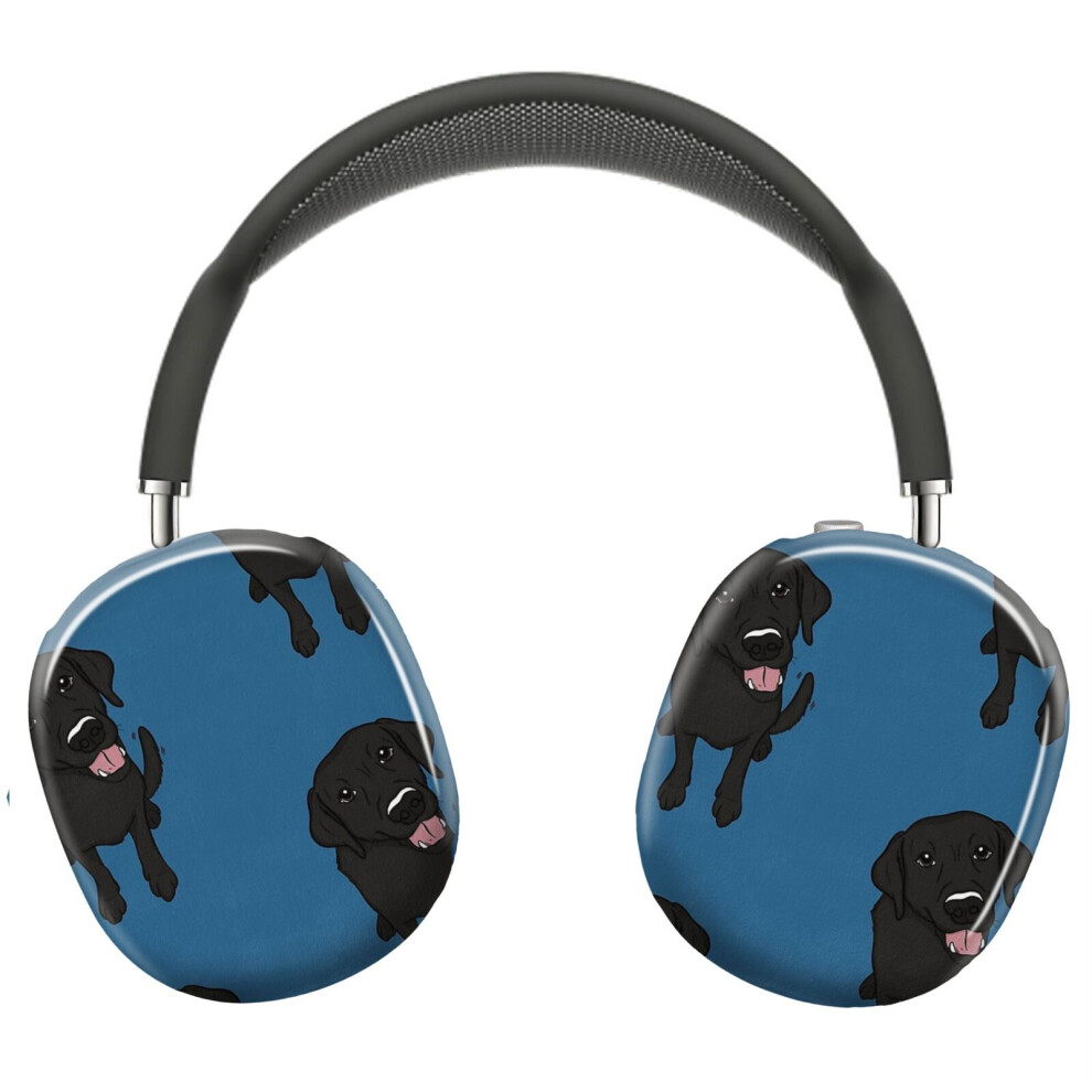 (Adorable Lab_12686) Protective Cover For Airpods Max Headphones Aesthetic Print Snap On Cases Black 8841579032588