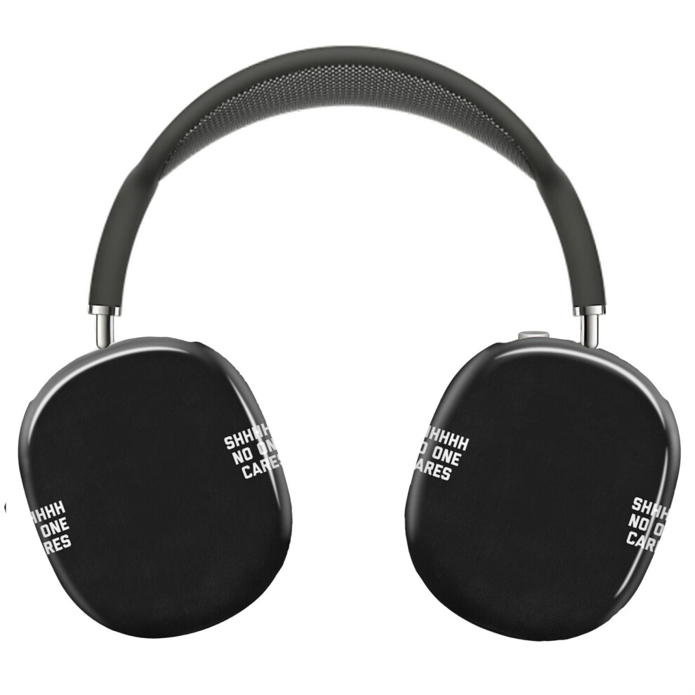 (No One Cares Funny Quote_22407) Protective Cover For Airpods Max Headphones Aesthetic Print Snap On Cases 8841579091394