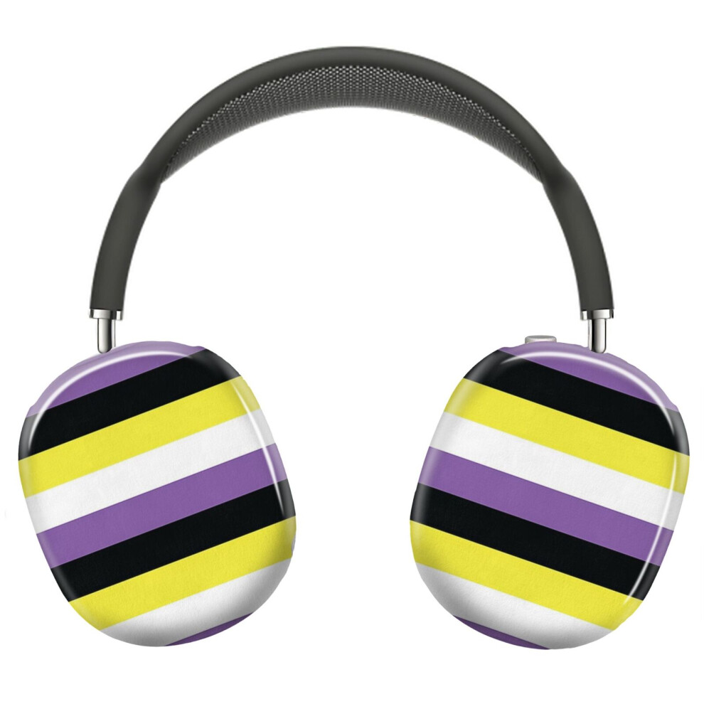 (Non-Binary Pride Flag_5152) Protective Cover For Airpods Max Headphones Aesthetic Print Snap On Cases 8841579091479