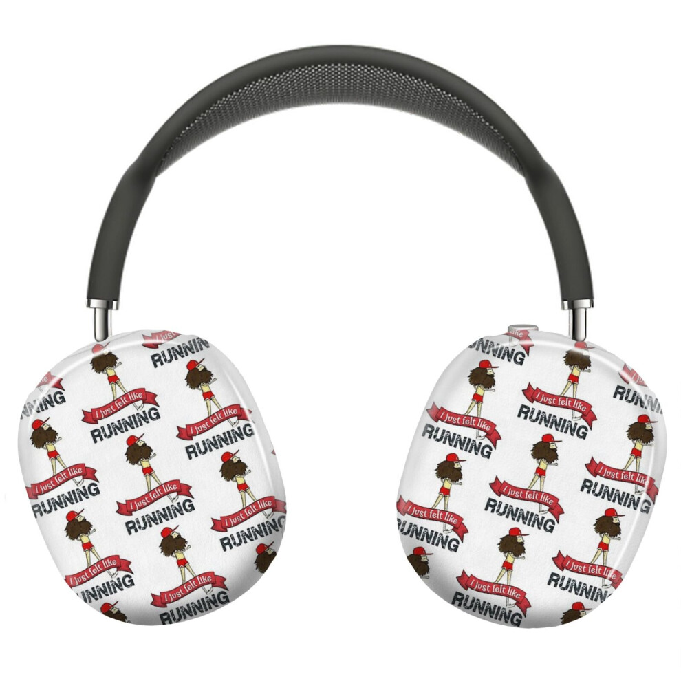 (Forrest Gump 90S Movie, I Just Felt Like Running,Funny Workout, Retro Jogging Shirt ,Vintage_8250) Protective Cover For Airpods Max Headphones Aesthe 8841579060628