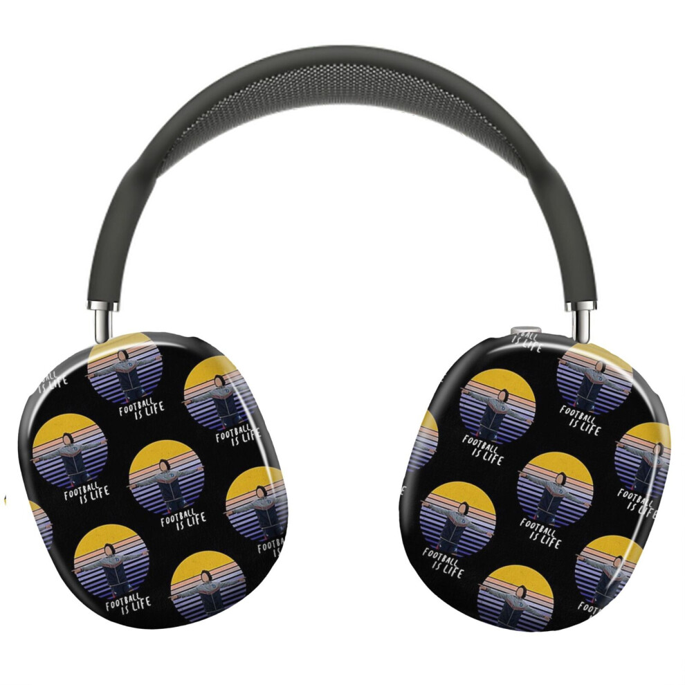 (Football Is Life Vintage Sunset_5062) Protective Cover For Airpods Max Headphones Aesthetic Print Snap On Cases 8841579061038