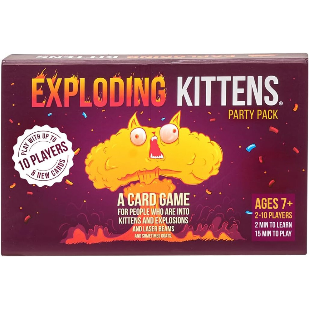 (Exploding Kittens Party Pack by Exploding Kittens - Card Games for Adults Teens & Kids - Fun Family Games - A Russian Ro) Exploding Kittens Party Pac