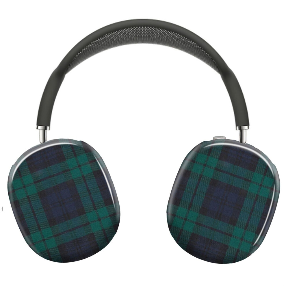 ( Watch Modern Tartan_11290) Protective Cover For Airpods Max Headphones Aesthetic Print Snap On Cases Black 8841579043478
