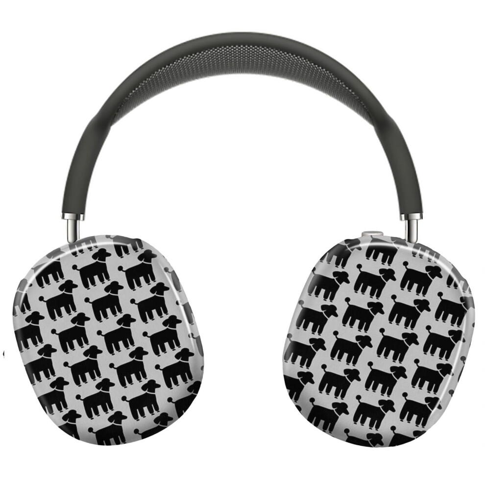 ( Poodle(S)_23364) Protective Cover For Airpods Max Headphones Aesthetic Print Snap On Cases Black 8841579043614