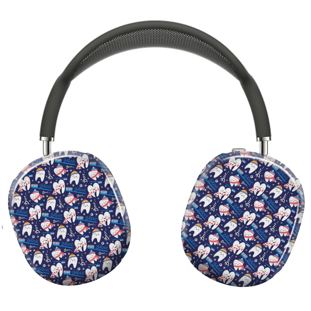 (Happy Teeth_5794) Protective Cover For Airpods Max Headphones Aesthetic Print Snap On Cases 8841579073383
