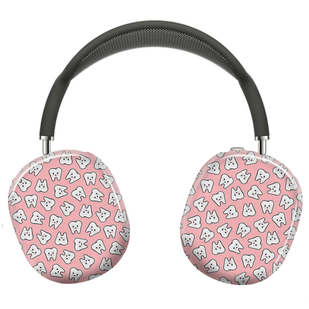 (Happy Teeth On - Dentistry _7727) Protective Cover For Airpods Max Headphones Aesthetic Print Snap On Cases Pink 8841579073390
