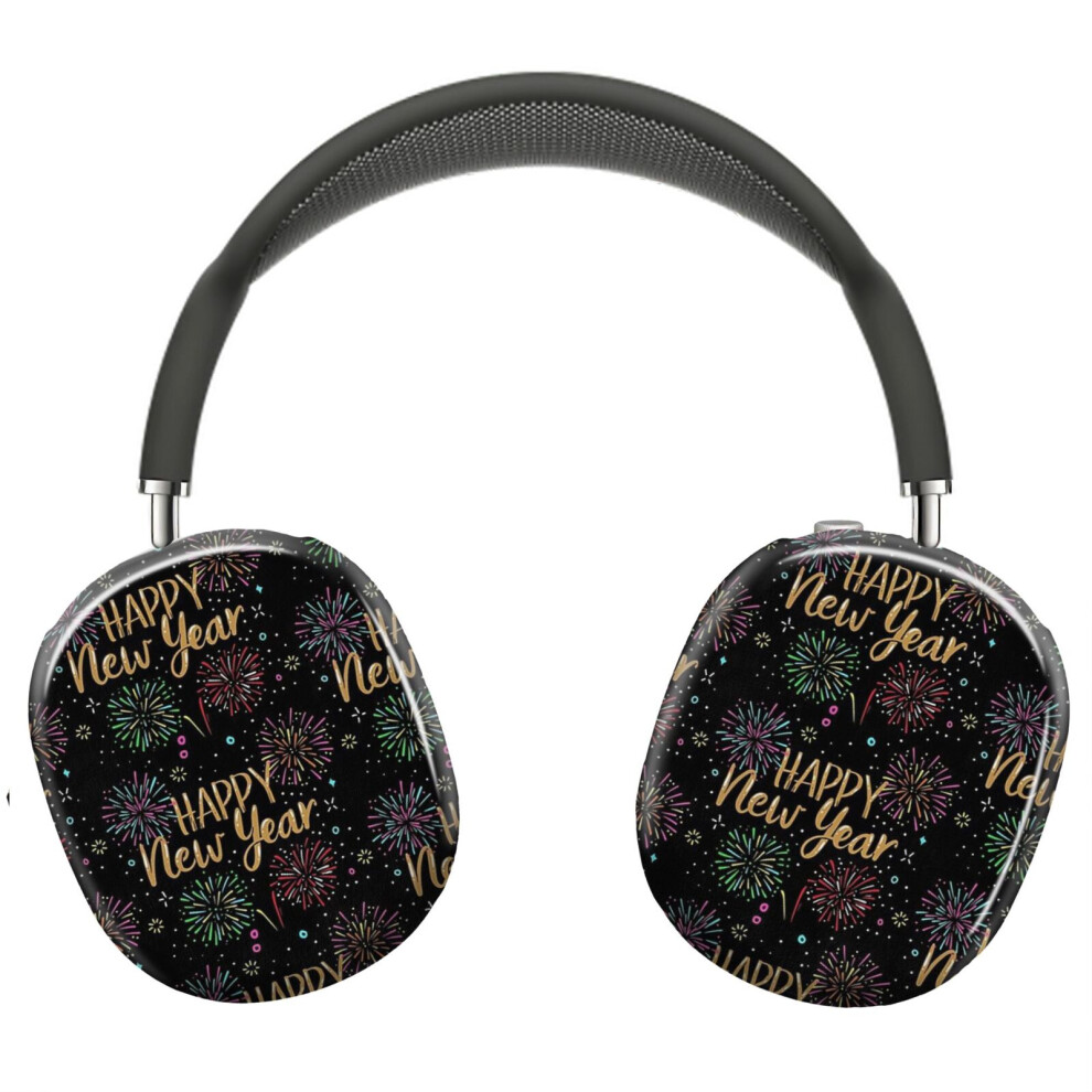 (Happy New Year Holiday Fireworks Celebration Gift_8076) Protective Cover For Airpods Max Headphones Aesthetic Print Snap On Cases 8841579073482