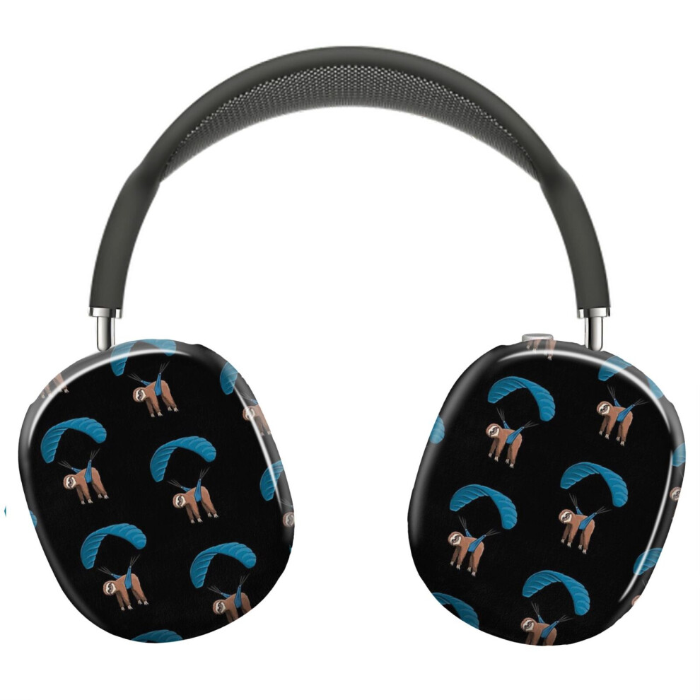 (Paragliding Flying Sloth Sunglasses Skydiver Paraglider_9426) Protective Cover For Airpods Max Headphones Aesthetic Print Snap On Cases 8841579088028
