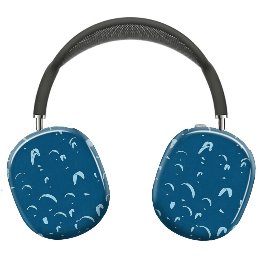 (Paragliding Competition (Blue)_8087) Protective Cover For Airpods Max Headphones Aesthetic Print Snap On Cases Blue 8841579088042