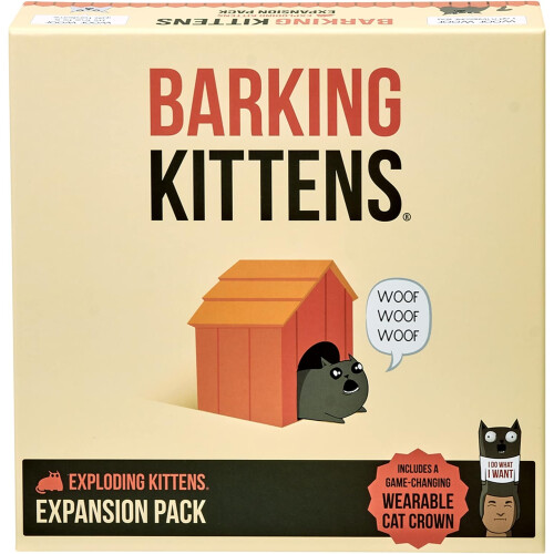 Exploding Kittens (Barking Kittens Expansion Set) Exploding Kittens Party Pack | Card Game