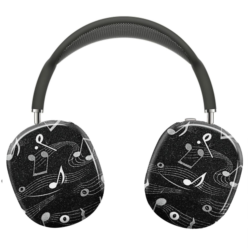 (Musical Notes_8688) Protective Cover For Airpods Max Headphones Aesthetic Print Snap On Cases 8841579093558
