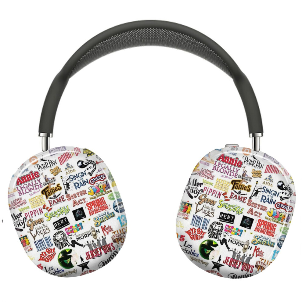 (Musical Logos_8992) Protective Cover For Airpods Max Headphones Aesthetic Print Snap On Cases 8841579093572