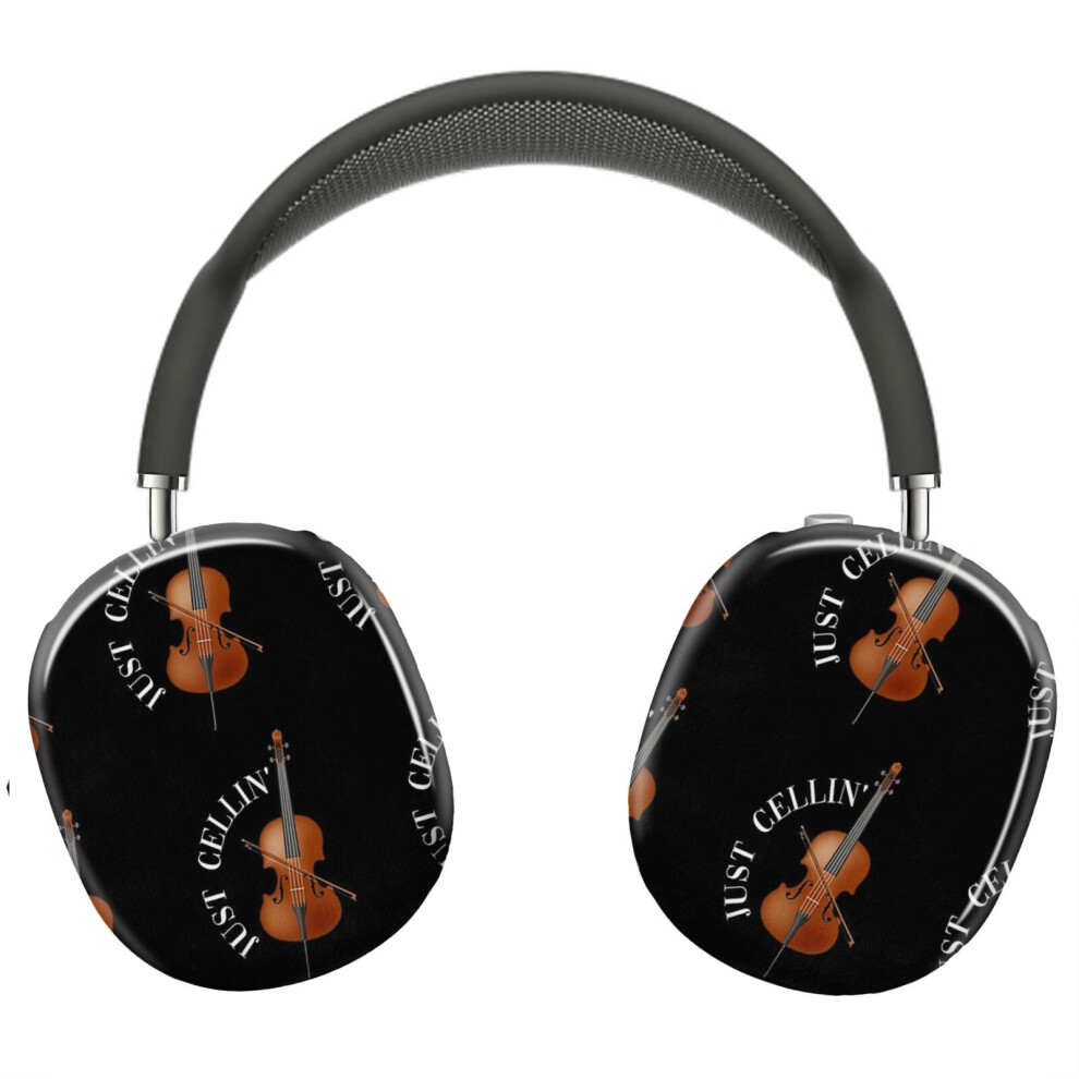(Musical Instrument Cello_14121) Protective Cover For Airpods Max Headphones Aesthetic Print Snap On Cases 8841579093589