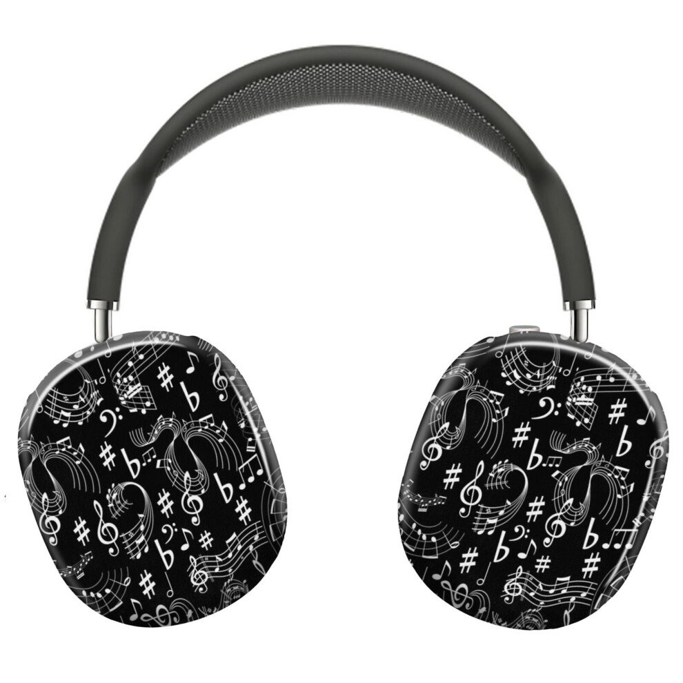 (Music, Musical Notes_7845) Protective Cover For Airpods Max Headphones Aesthetic Print Snap On Cases 8841579093602