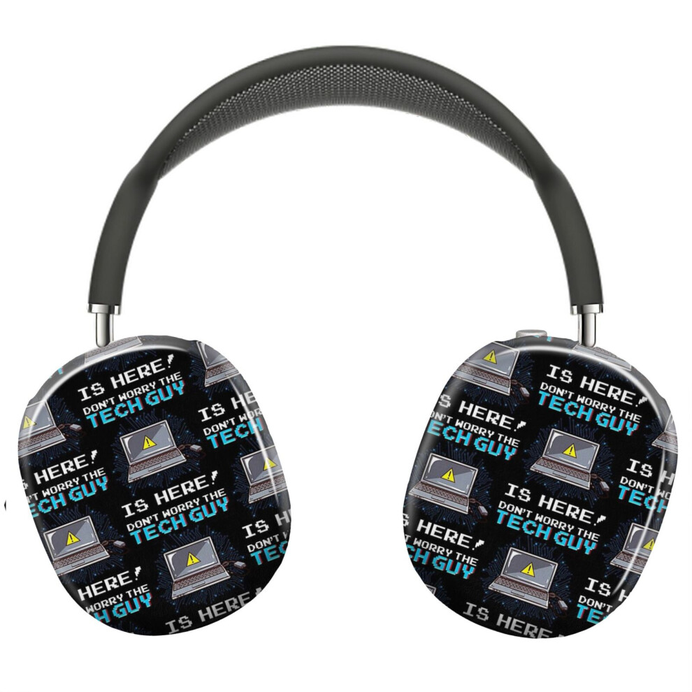 (Funny Don't Worry The Tech Guy Is Here! It Support_11848) Protective Cover For Airpods Max Headphones Aesthetic Print Snap On Cases 8841579059165