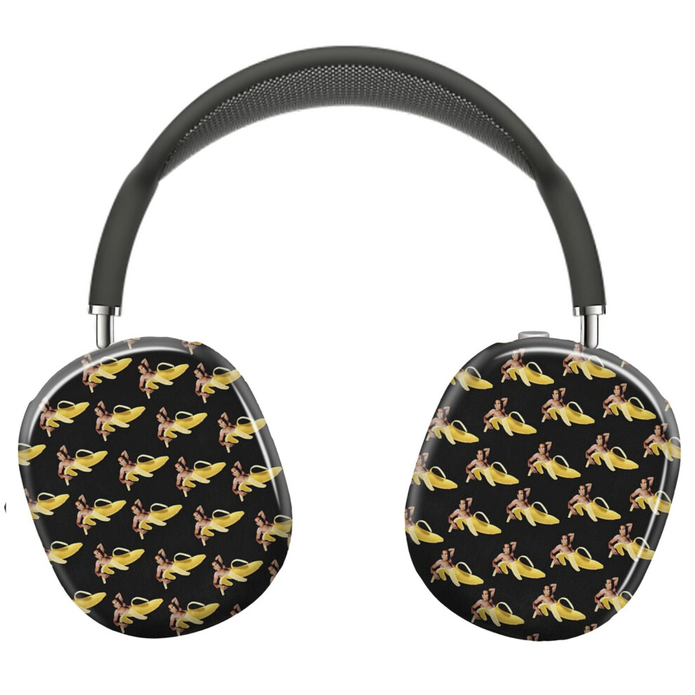 (Nicolas Cage Banana Pattern_6048) Protective Cover For Airpods Max Headphones Aesthetic Print Snap On Cases 8841579091936