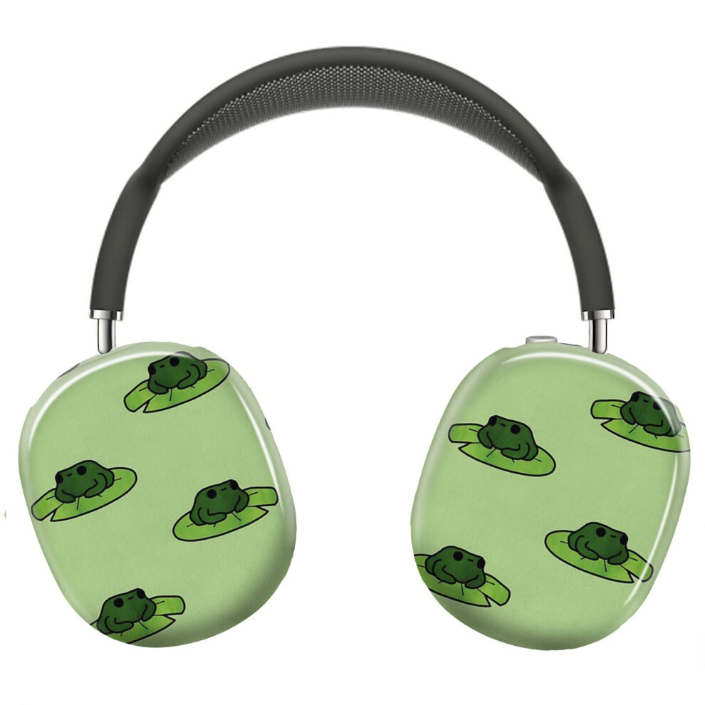 (Frog On Lilypad Doodle_9984) Protective Cover For Airpods Max Headphones Aesthetic Print Snap On Cases 8841579059738