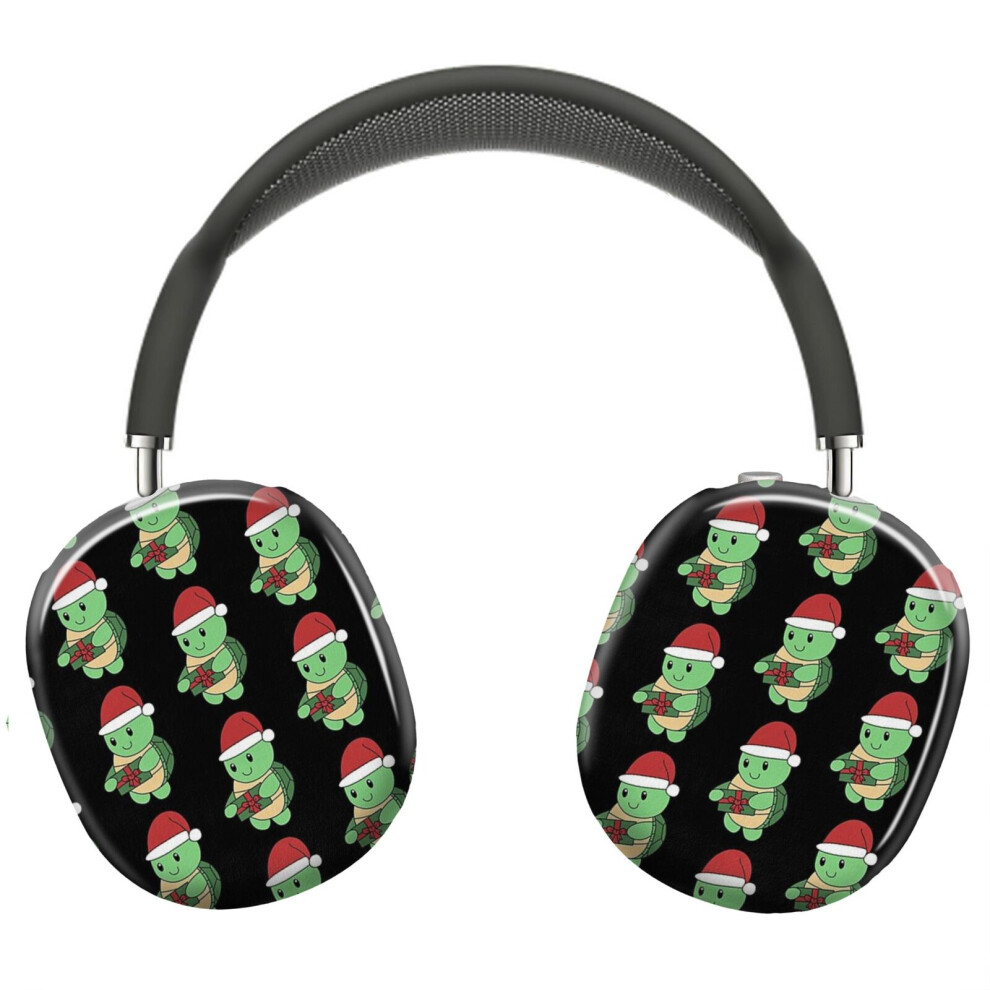 (Friendly Santa Turtle_13006) Protective Cover For Airpods Max Headphones Aesthetic Print Snap On Cases 8841579059776