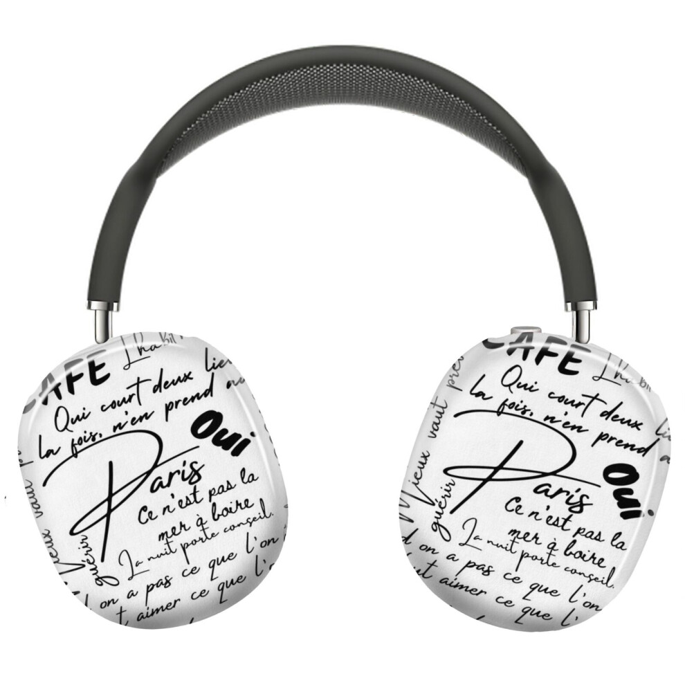 (French Sayings_9620) Protective Cover For Airpods Max Headphones Aesthetic Print Snap On Cases 8841579059912