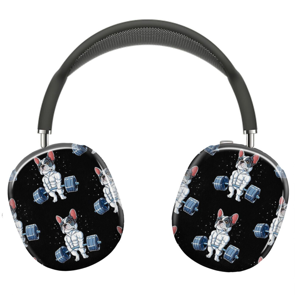 (French Bulldog Weightlifting Funny Deadlift Men Fitness Gym Gift Lover_4162) Protective Cover For Airpods Max Headphones Aesthetic Print Snap On Case 8841579059974