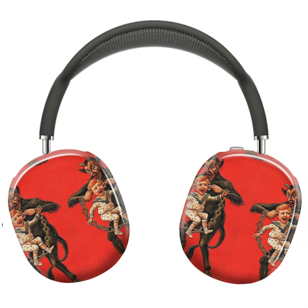 (Krampus Watch Out!_10539) Protective Cover For Airpods Max Headphones Aesthetic Print Snap On Cases 8841579083481