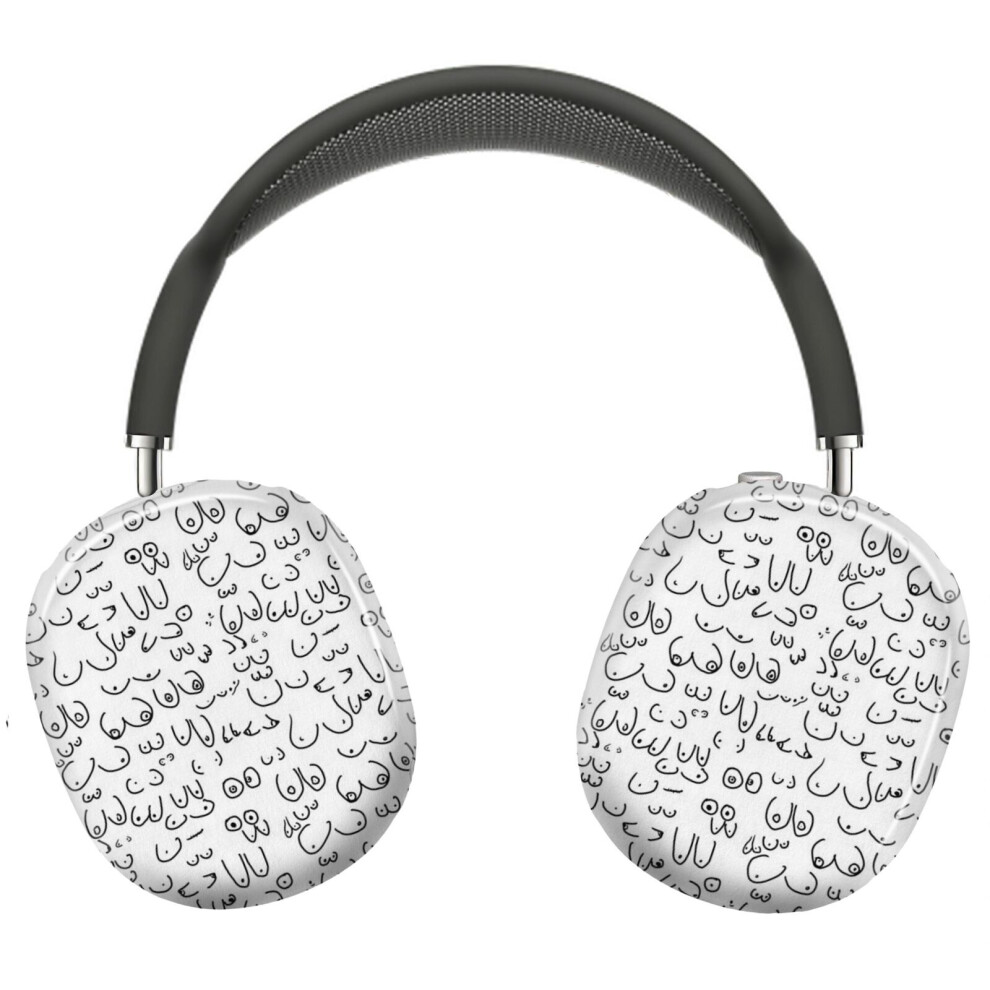 (Different Sorts Of Boobs Pattern _9305) Protective Cover For Airpods Max Headphones Aesthetic Print Snap On Cases 8841579047988