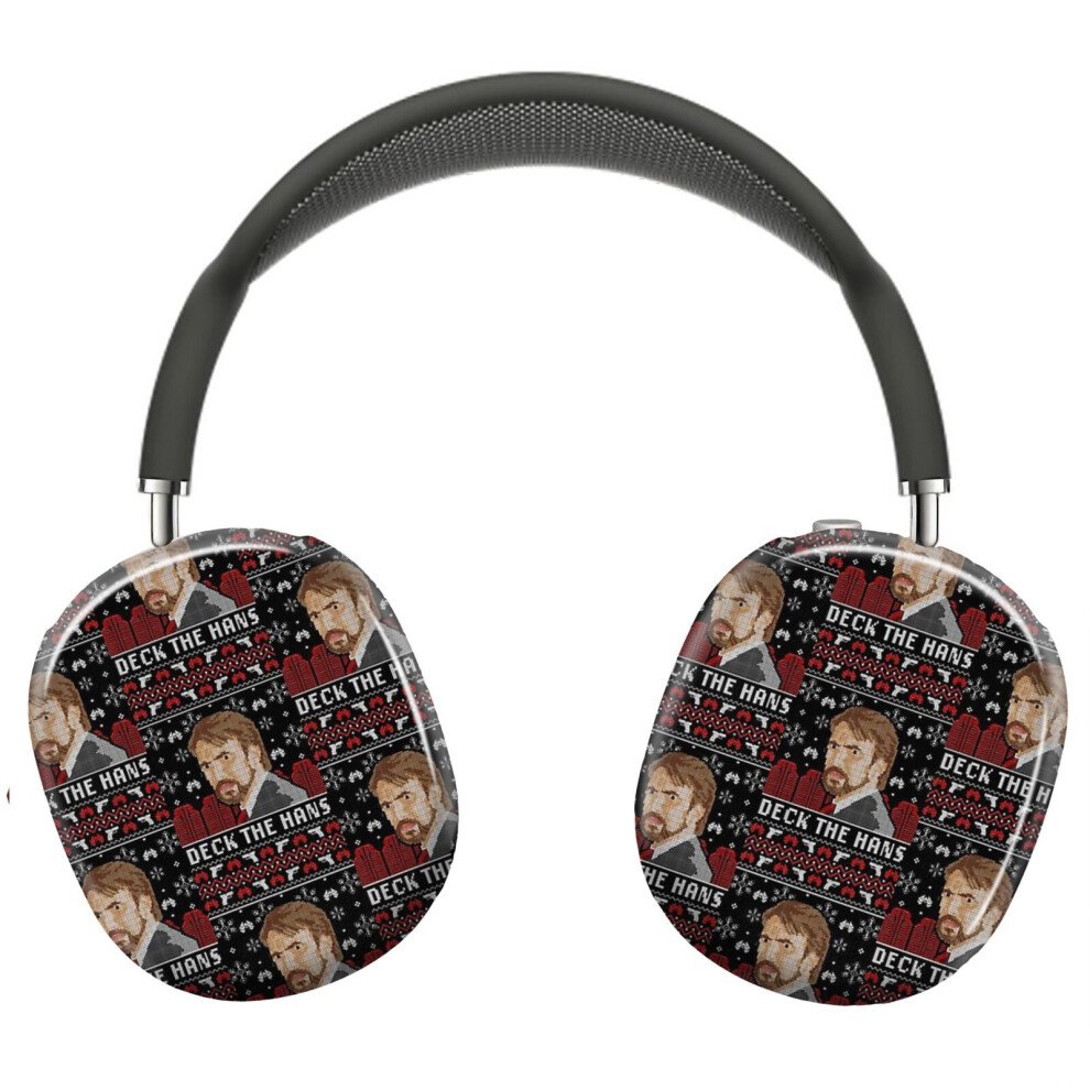 (Die Hard Christmas Sweater_22722) Protective Cover For Airpods Max Headphones Aesthetic Print Snap On Cases 8841579048015